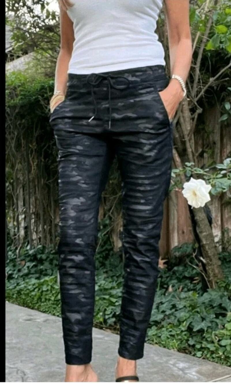 Bevy Flog Shely *In Brown* Camo Cotton Drawstring Pants 29